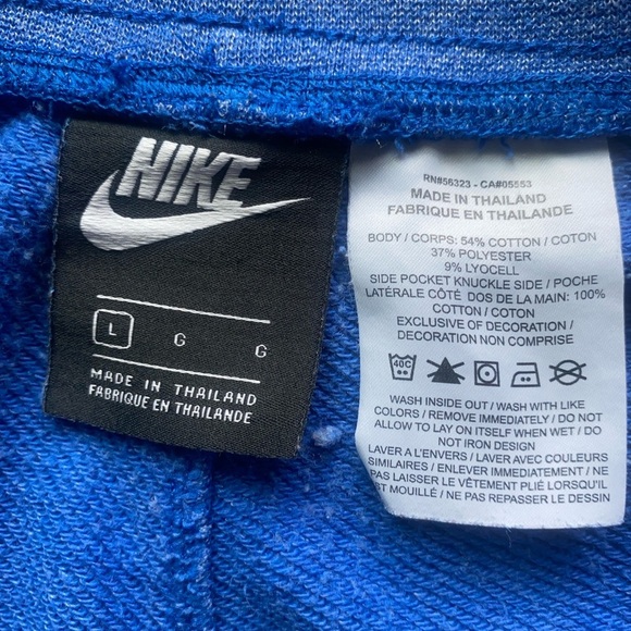 Nike Men's Athletic Shorts in Blue and White Size Large - Picture 5 of 6